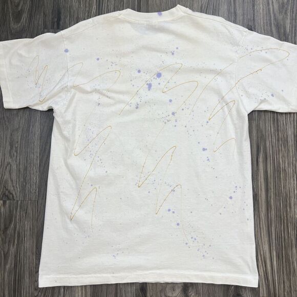 Fruit Of The Loom Vintage Single Stitch Floral Short Sleeve T-Shirt Size XL - Picture 7 of 8